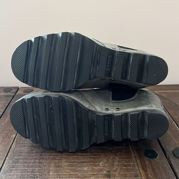 Sorel Wedge Mid Boot Waterproof Dark Gray Fog Size 10 Womens - Picture 10 of 10